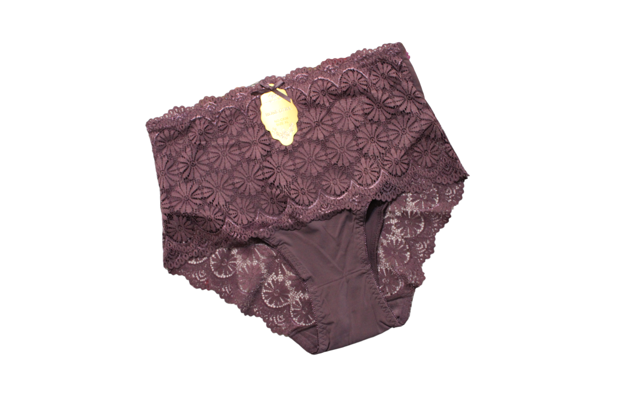 Set 4 Pantaletas ROSE GIRL Curvy con encaje C836 Para Mujer