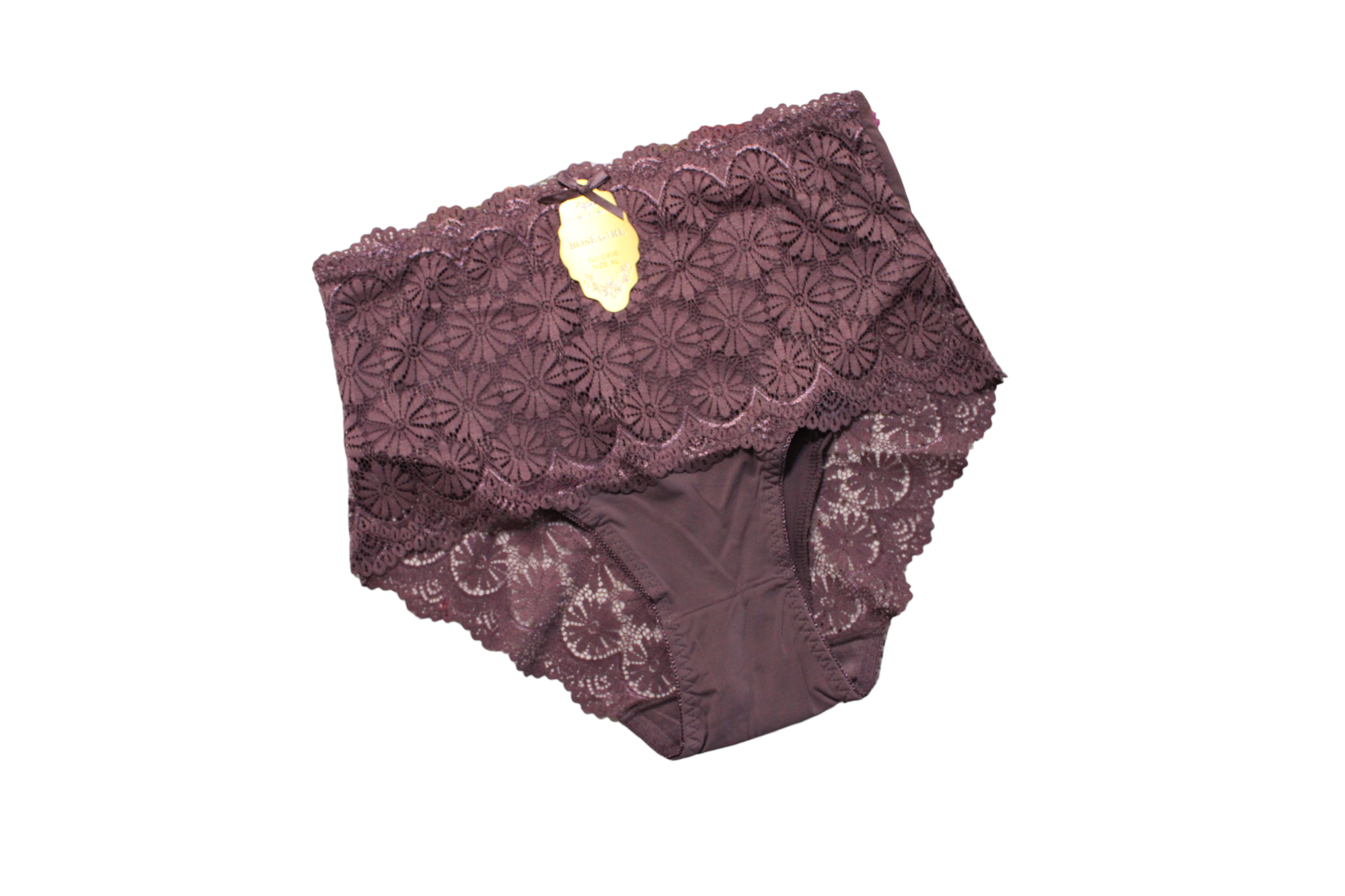 Set 4 Pantaletas - ROSE GIRL - Curvy con encaje - C836 - Para Mujer