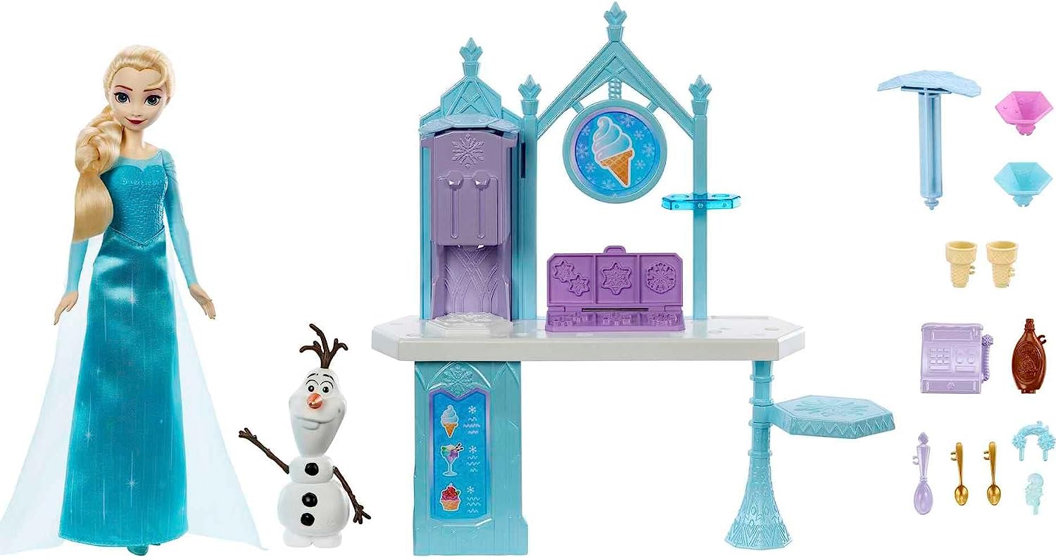 Disney Frozen Set de Juego Carrito de Helados de Elsa y Olaf