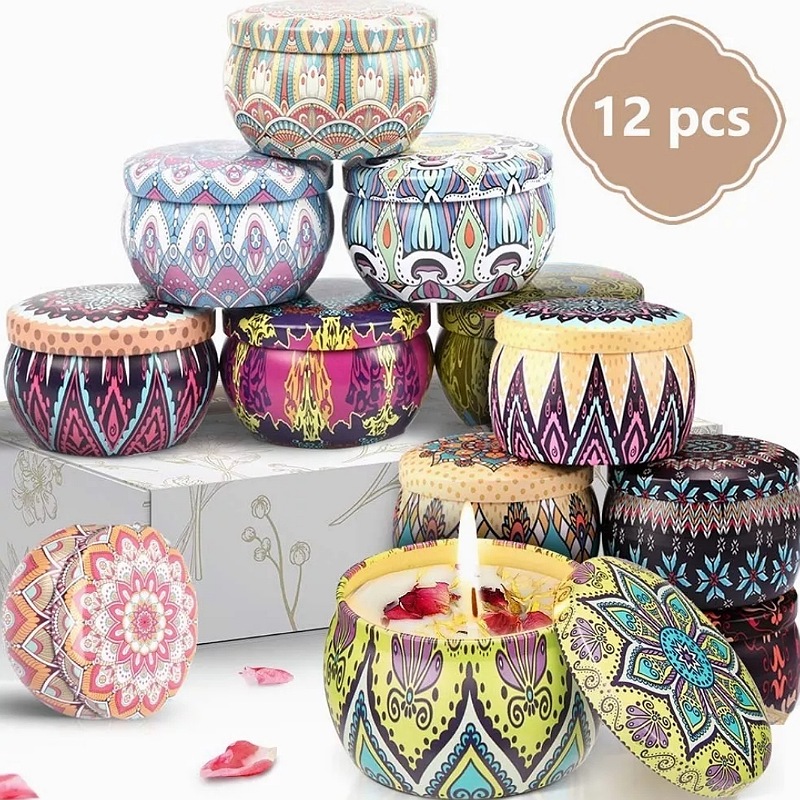 Vela De Aromaterapia Con Pétalos De Cera De Soja, 12 Piezas