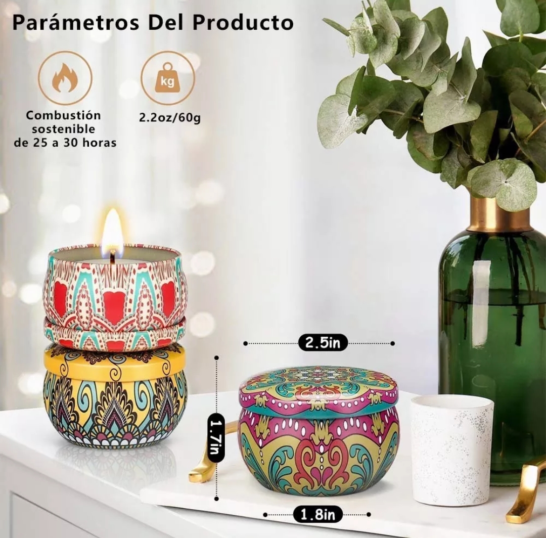 Vela De Aromaterapia Con Pétalos De Cera De Soja, 12 Piezas