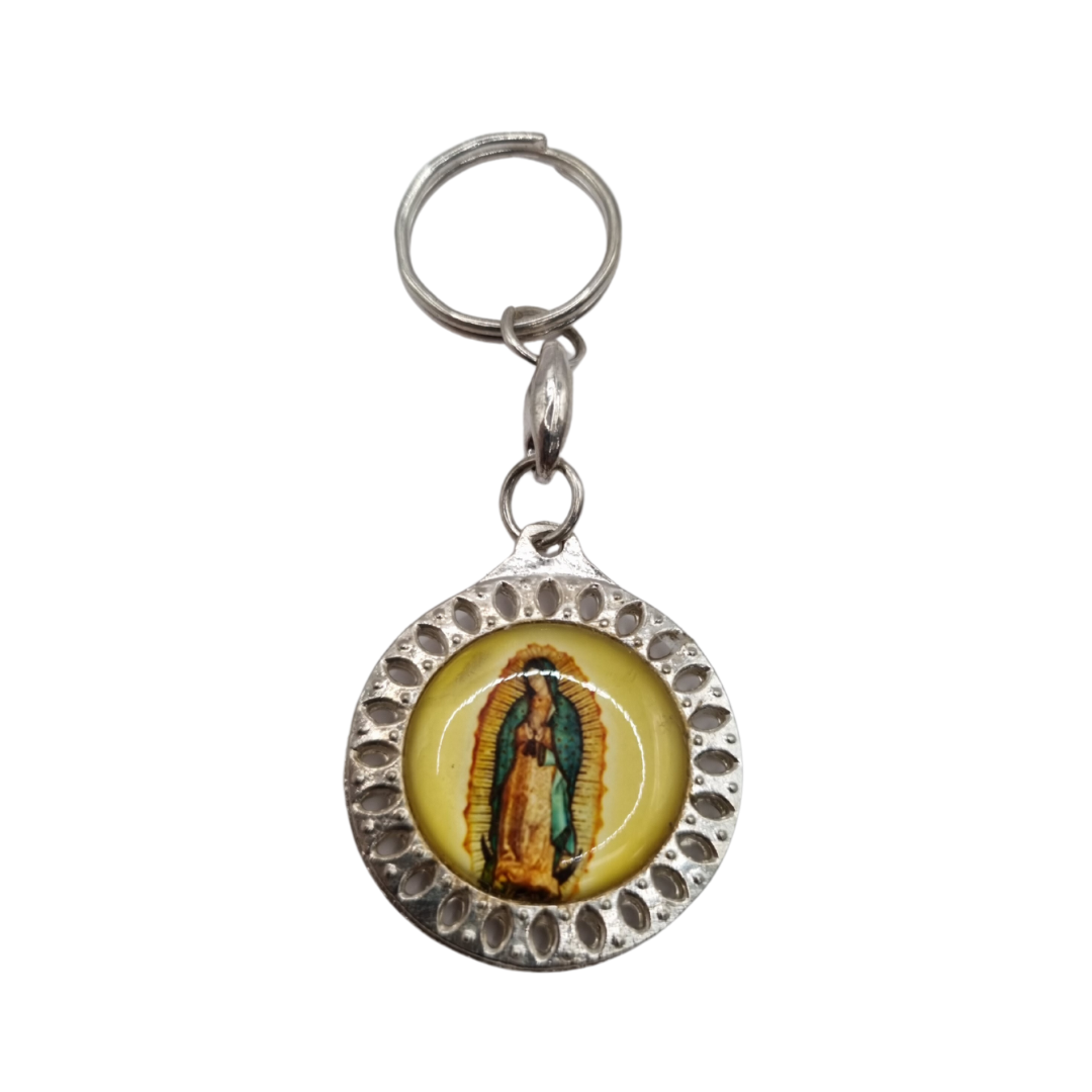 Llavero Virgen De Guadalupe Redondo Recuerdos