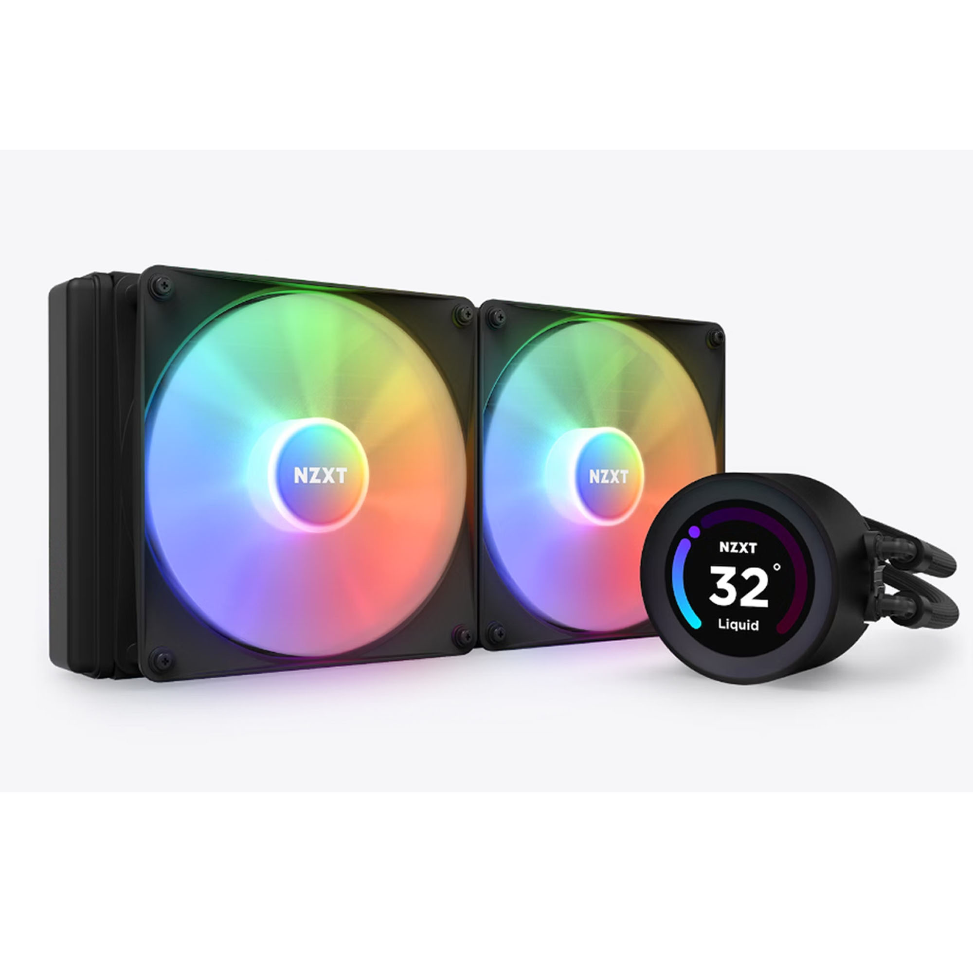 Enfriamiento Liquido NZXT KRAKEN 280 Elite 1500RPM 2x 140mm RGB Negro