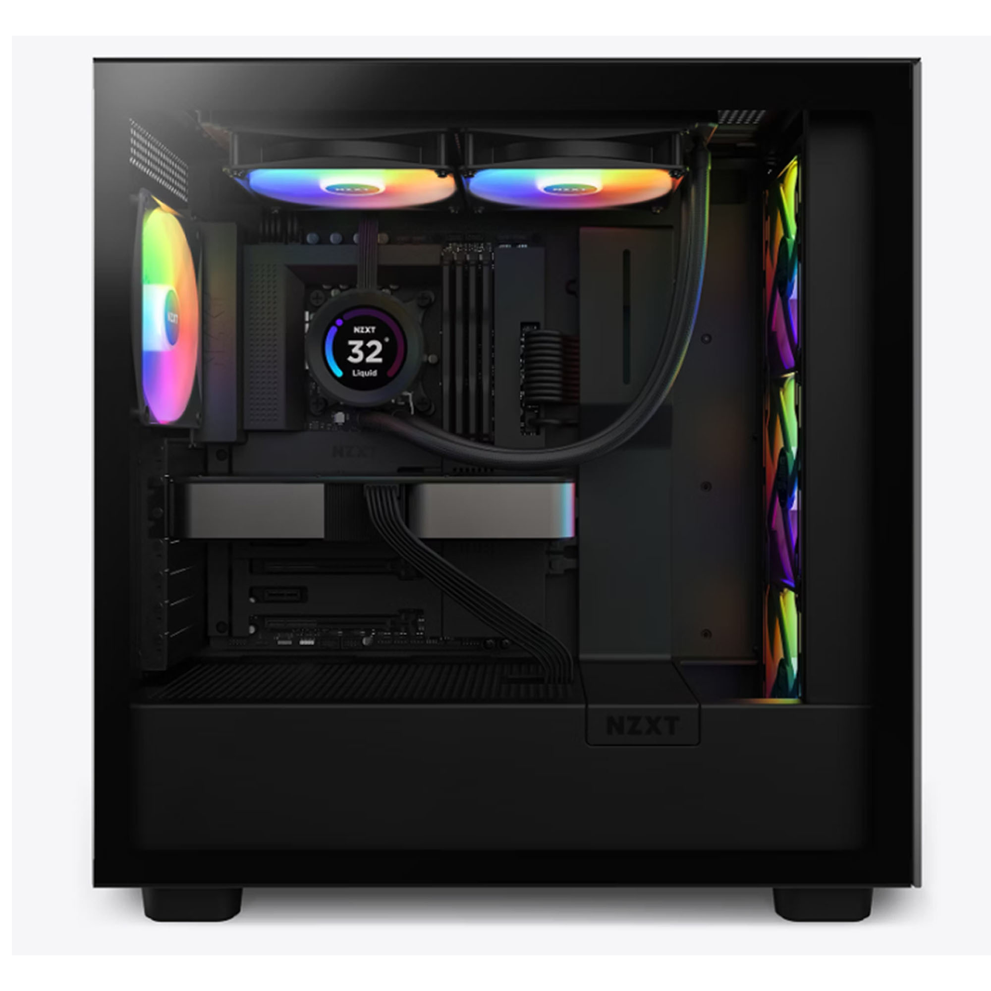 Enfriamiento Liquido NZXT KRAKEN 280 Elite 1500RPM 2x 140mm RGB Negro