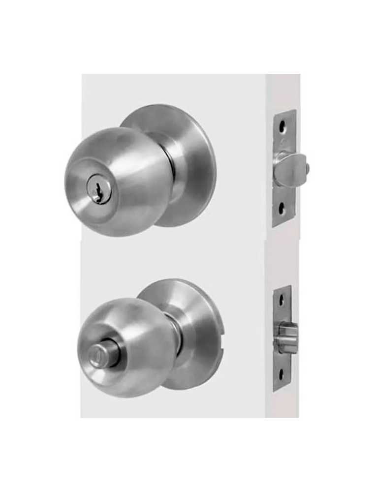 CERRADURA DE PERILLA RECAMARA INOXIDABLE 6605 BARZA DEXTER