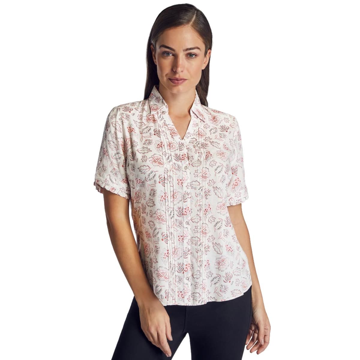 Blusa estampada de manga corta para mujer, marca Paloma Carmin, mod. 1084945