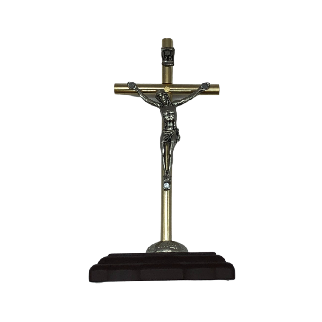 Cristo 3MPB Con Base de Madera, Cruz, Crucifijo 