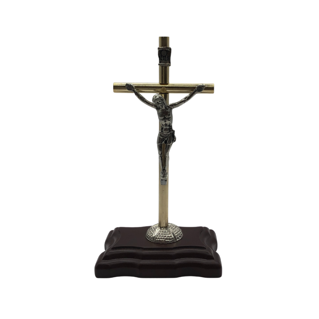 Cristo 3MPB Con Base de Madera, Cruz, Crucifijo 