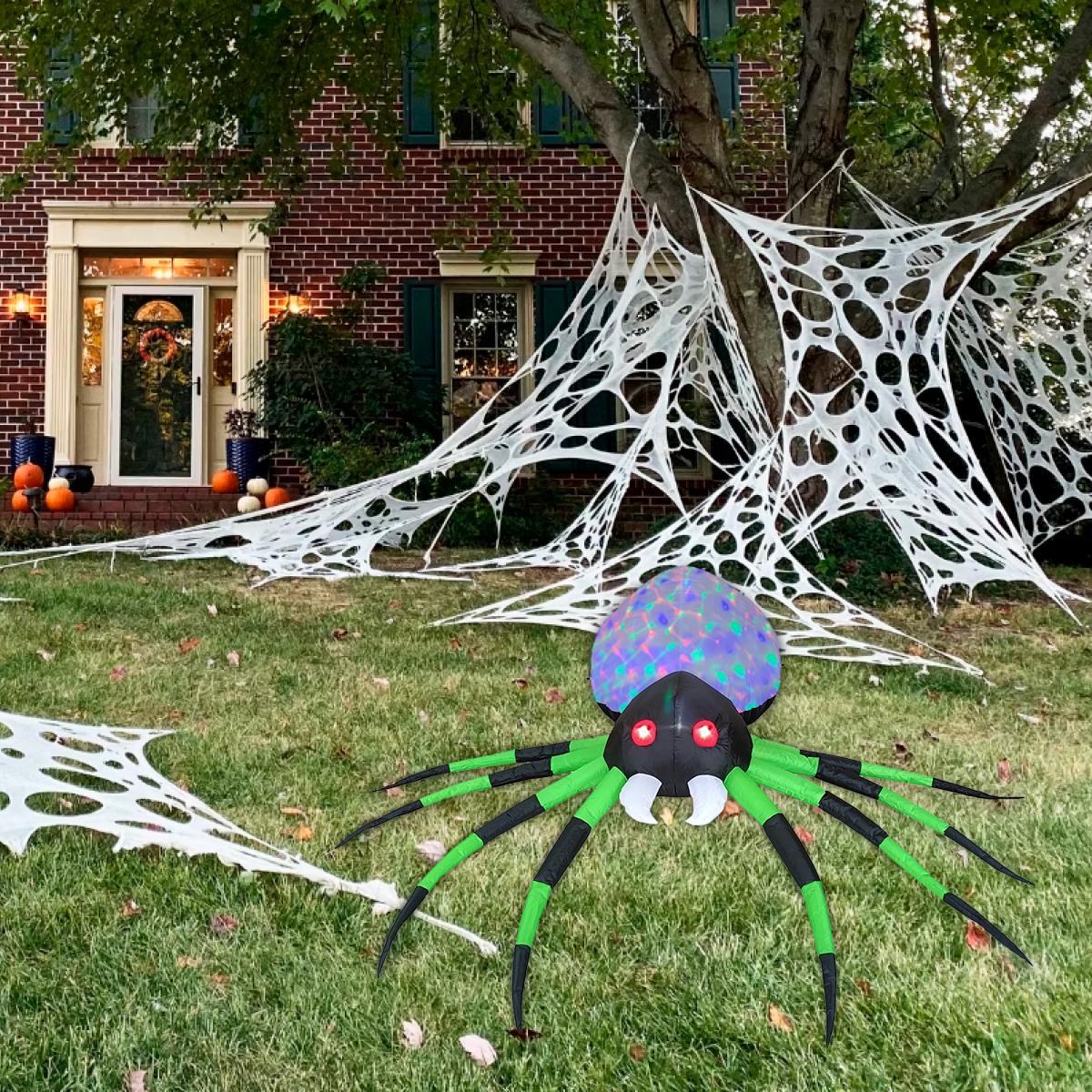 Inflable de Halloween Araña spider para exteriores multiled - 2.2m