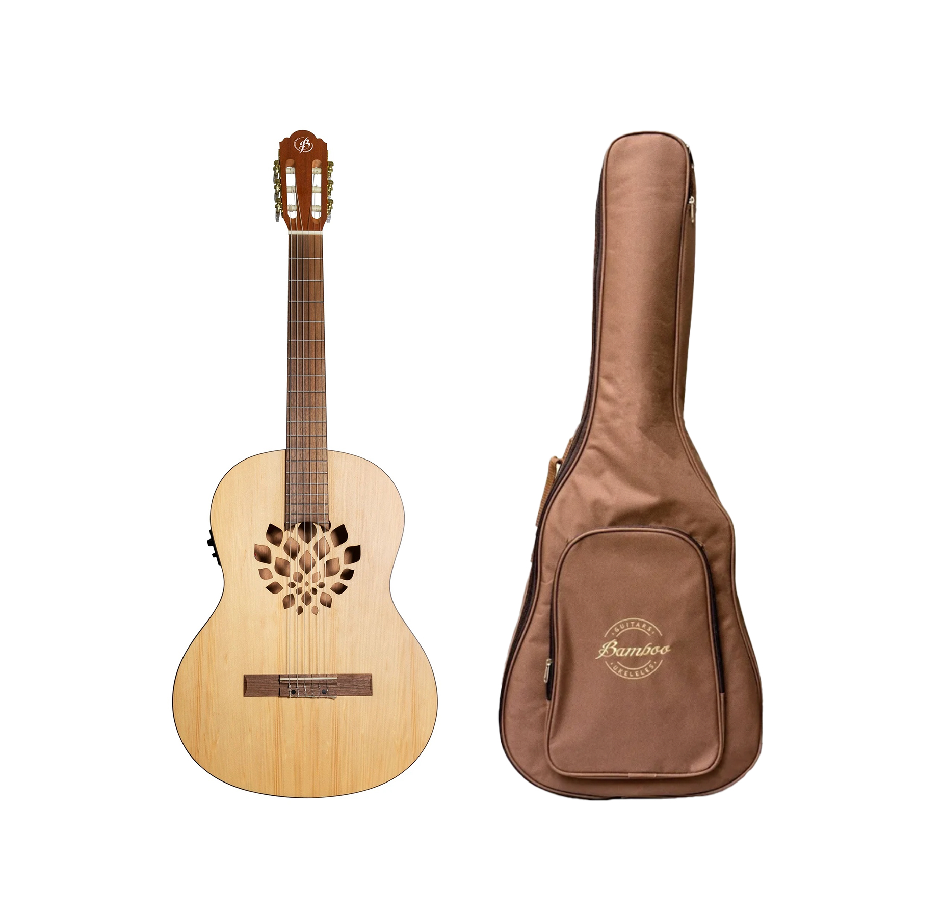 Guitarra Bamboo Pro Slim Electroacústica C/Funda 