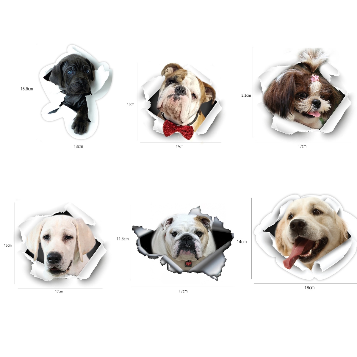 Stikers De Perros Divertidos Para Hogar Y Vehículos