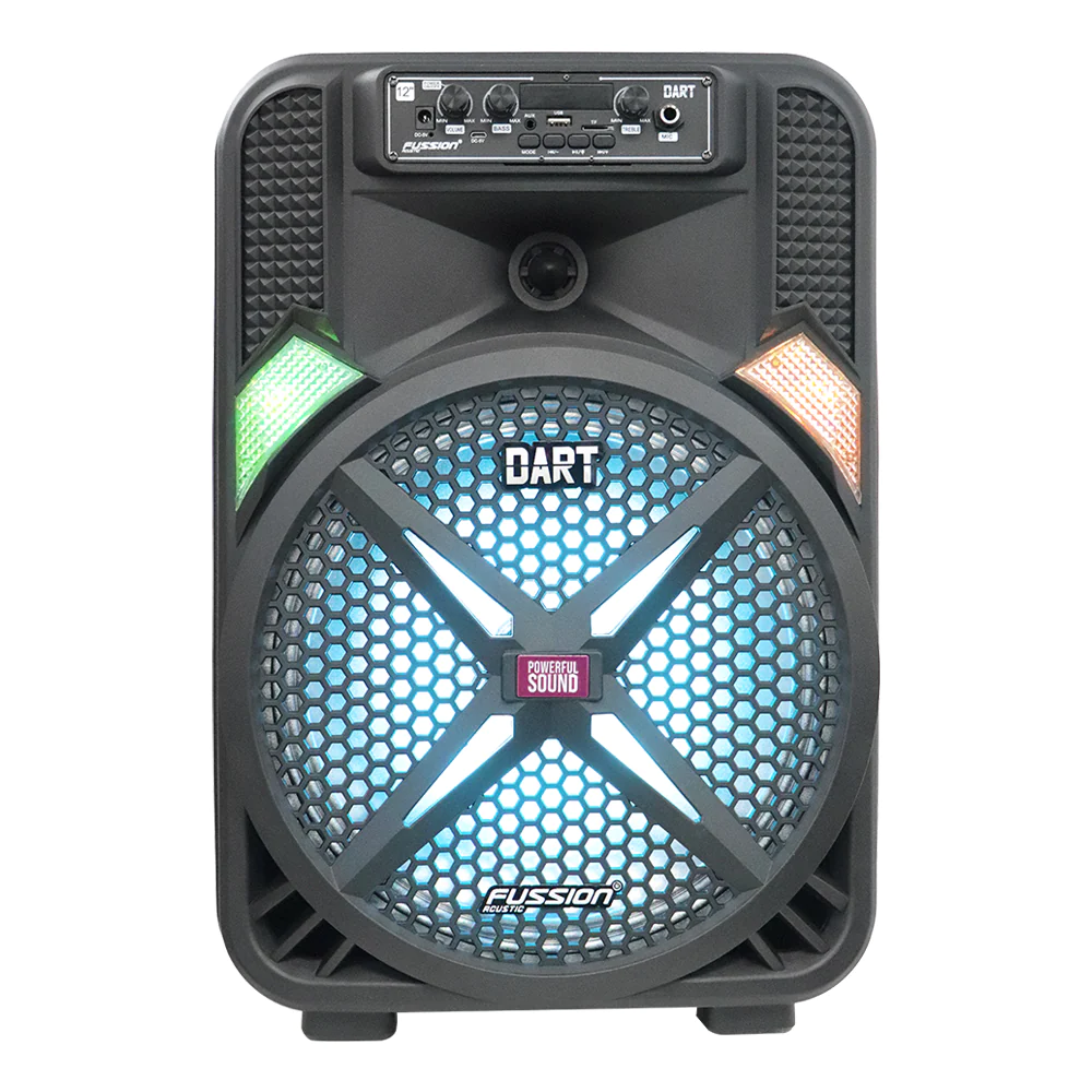 Bafle Amplif Fussion 12 Pulgadas 35000w Pbs-12dart-microfono