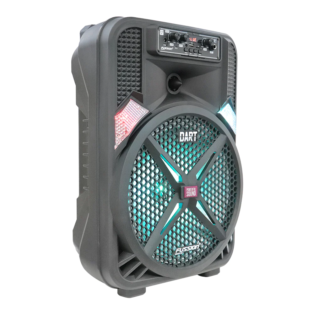 Bafle Amplif Fussion 12 Pulgadas 35000w Pbs-12dart-microfono