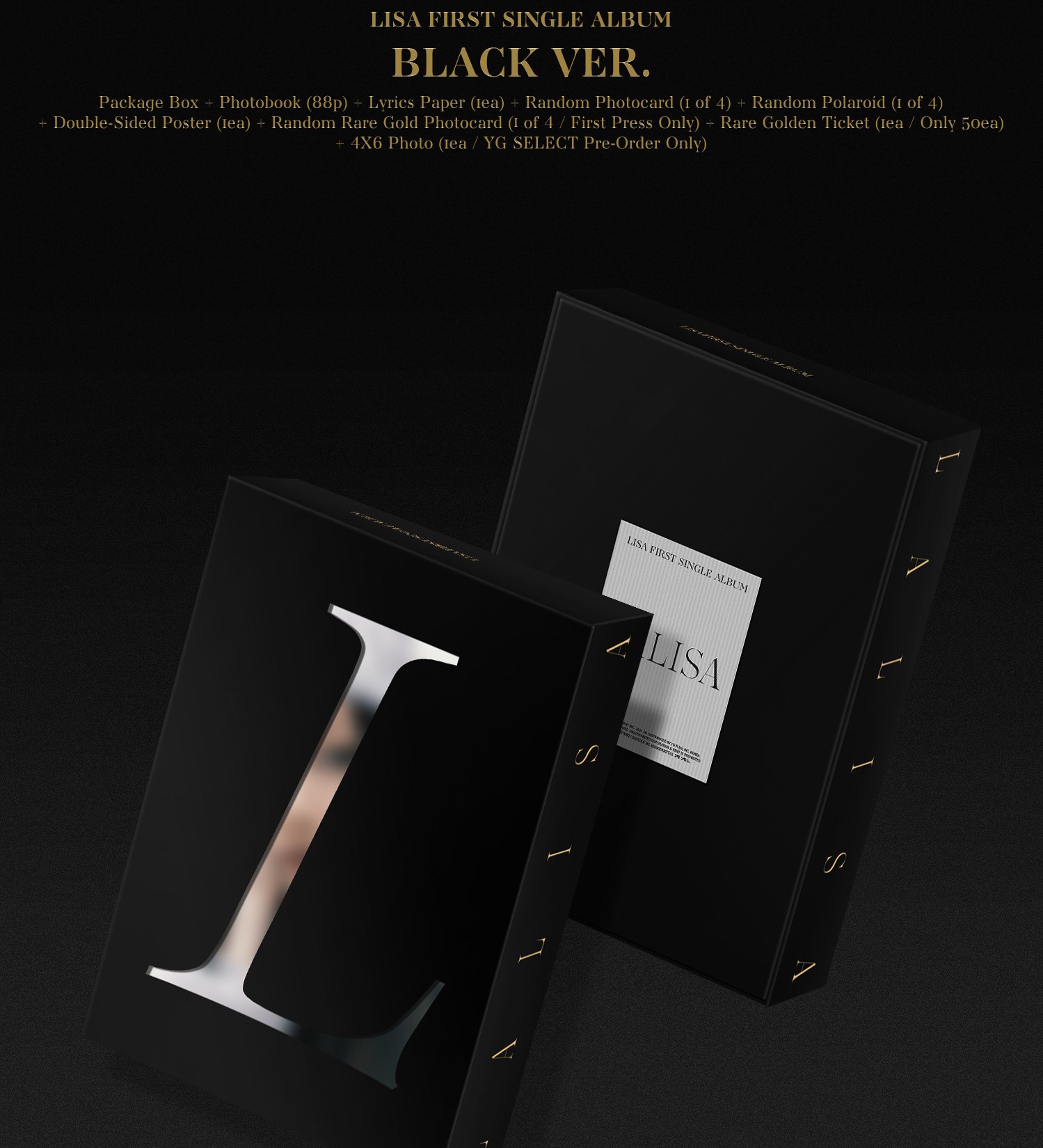 BLACKPINK - Lalisa Album (Versión Black) KPOP