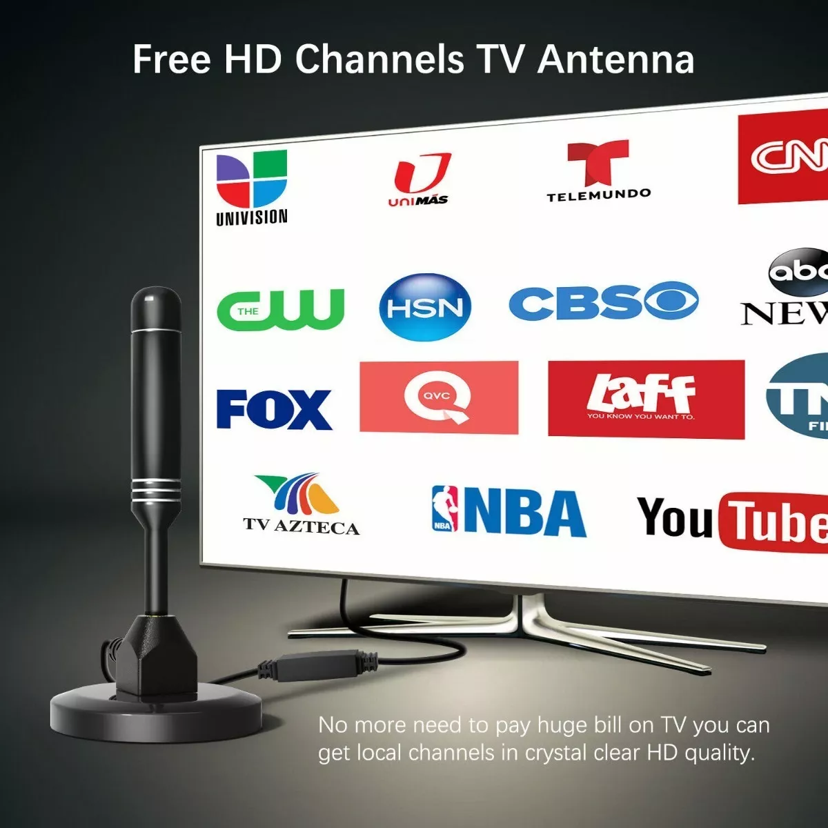 Antenas De Tv Digital Hdtv Para Interiores Antena 4k 1080p