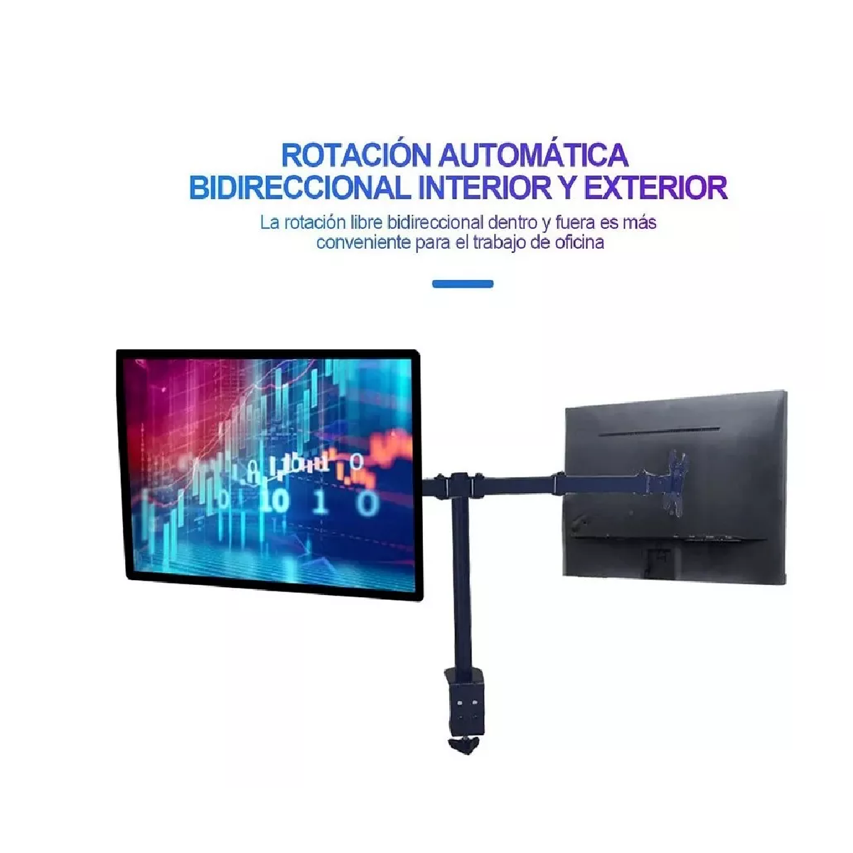 Soporte Para Monitor Doble Para Montaje En Pared