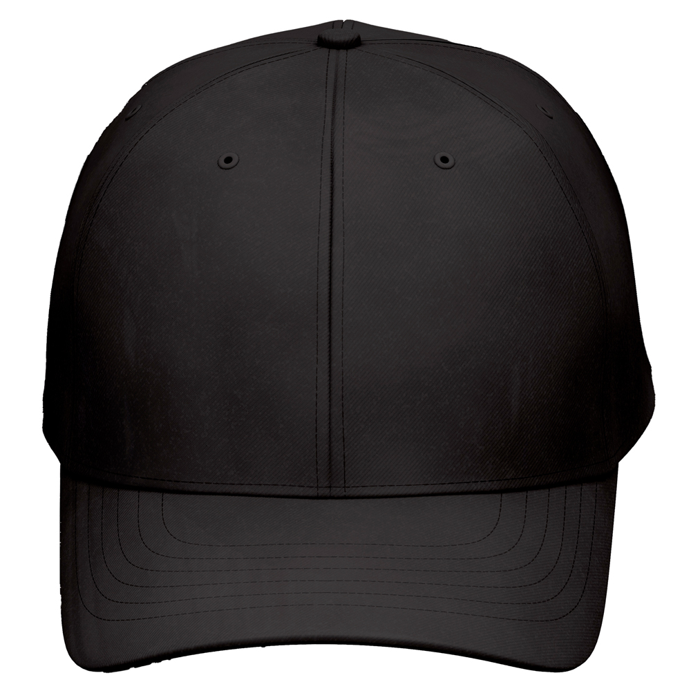 Gorra Flexible Negra Lisa de Acrílico Deportiva