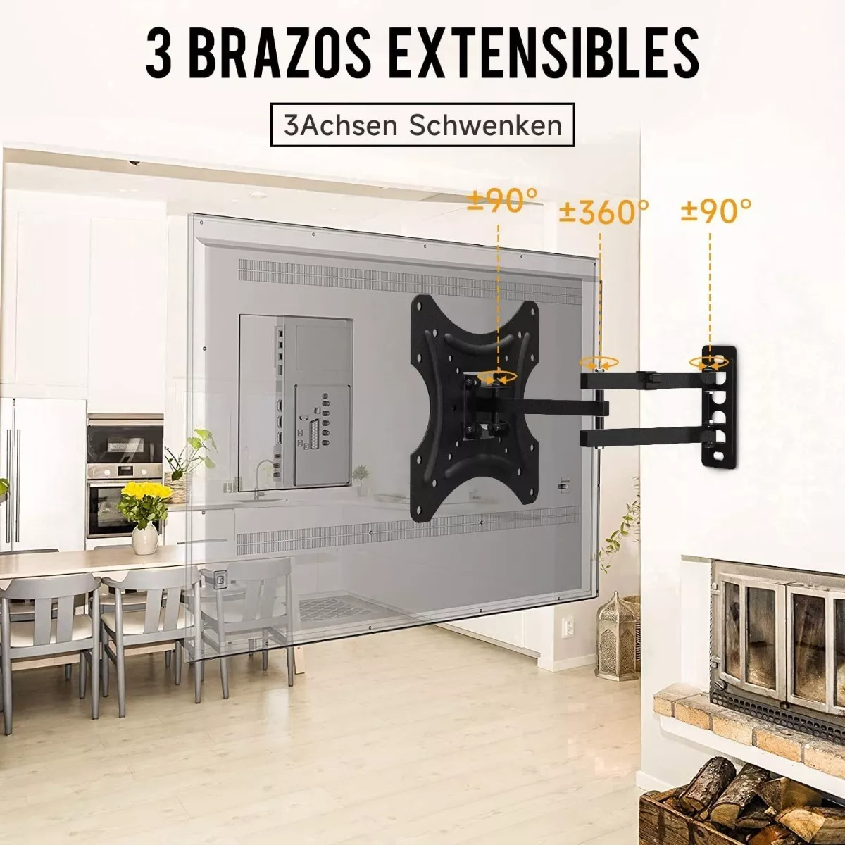 Soporte De Tv Con Movilidad Brazos De 17 A 42