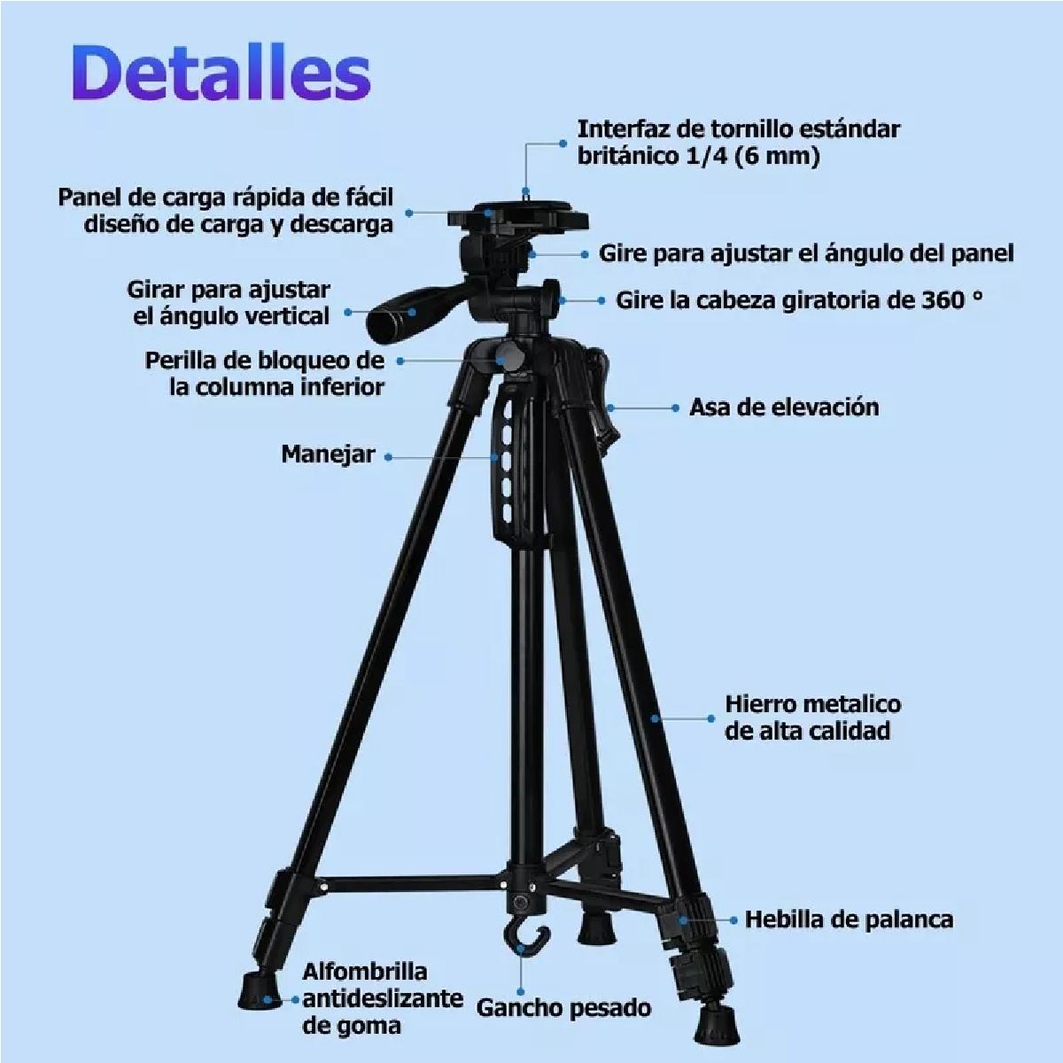 Soporte Para Proyector Tripie Camara Tripode Celulartelefono