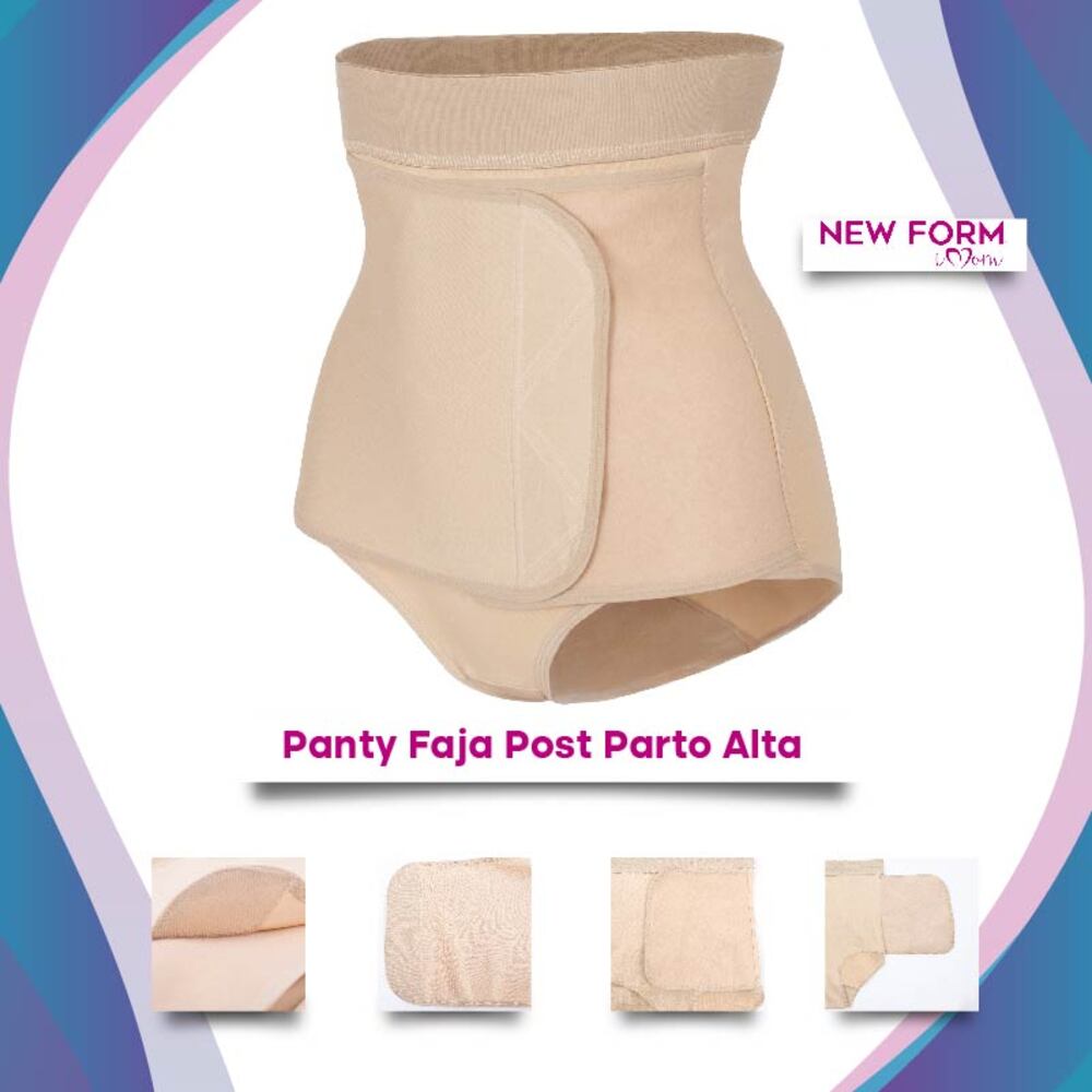 New Form Panty Post Parto Alta Fajas para Mujer Faja Postparto 
