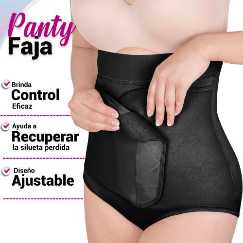 New Form Panty Post Parto Alta Fajas para Mujer Faja Postparto
