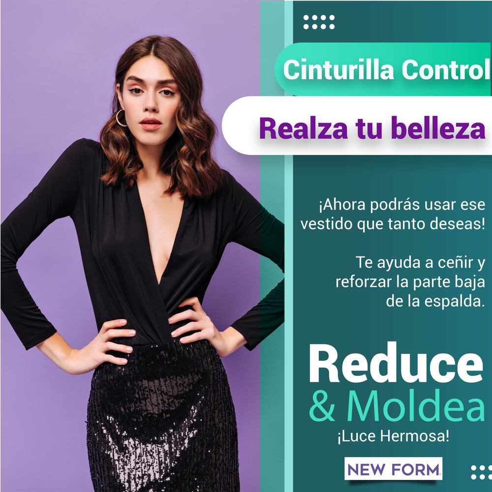 New Form Faja Cinturilla Control Refuerzo Central Stretch