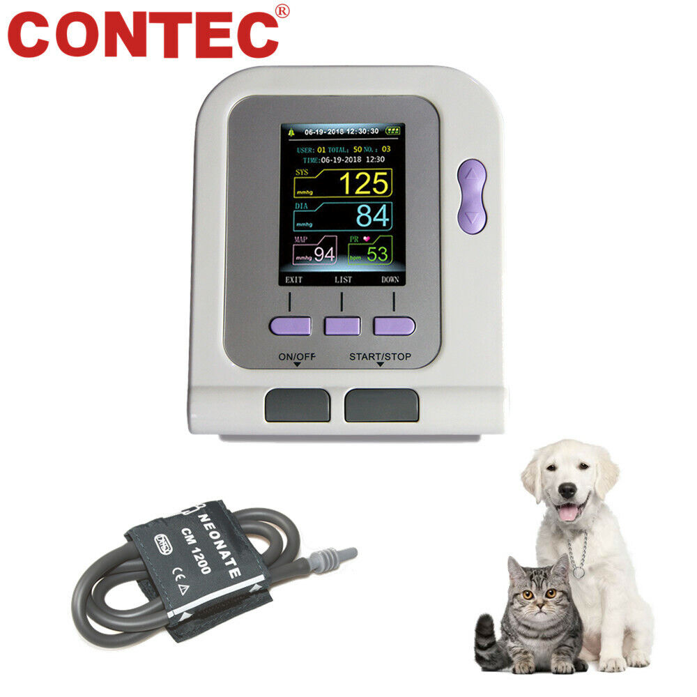 Monitor Veterinario Contec 08a Baumanometro+Oximetro