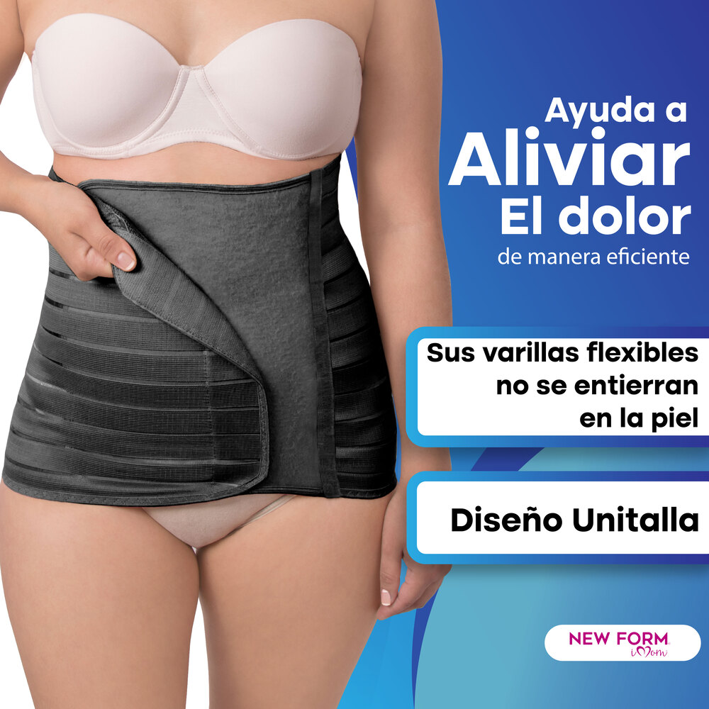 New Form Faja Post Parto Alta Con Tela Multilíneas Unitalla