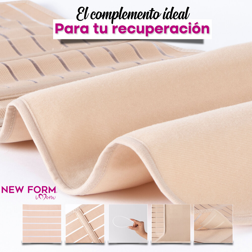 New Form Faja Post Parto Alta Con Tela Multilíneas Unitalla