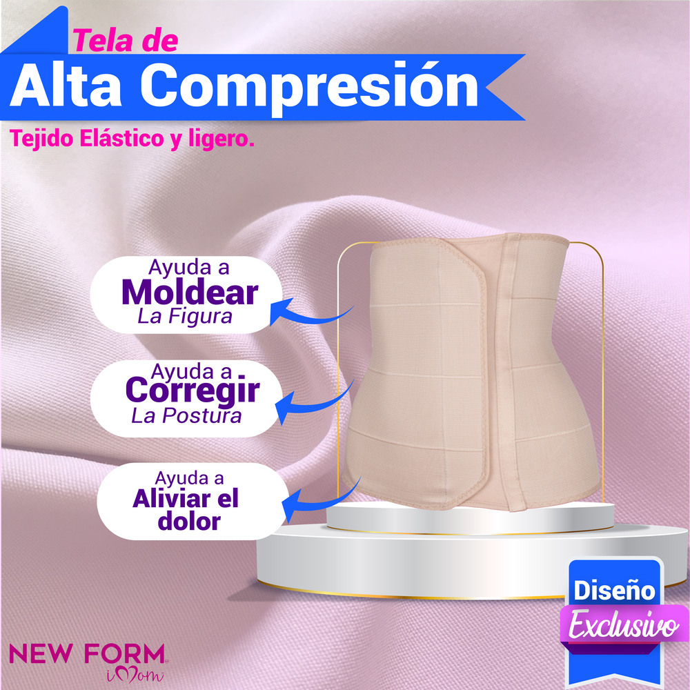 New Form - Imom Fajas Postparto 4b Corte Alto Lipoescultura