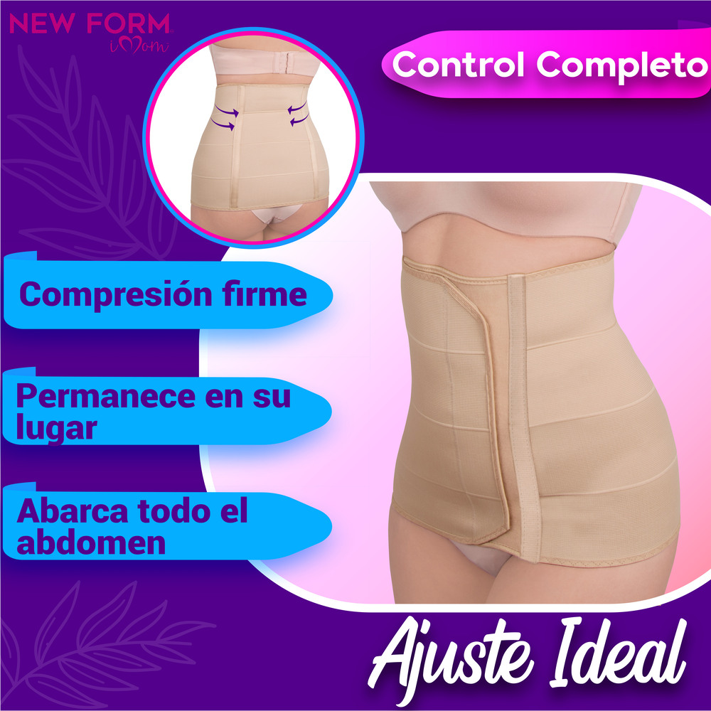 New Form - Imom Fajas Postparto 4b Corte Alto Lipoescultura