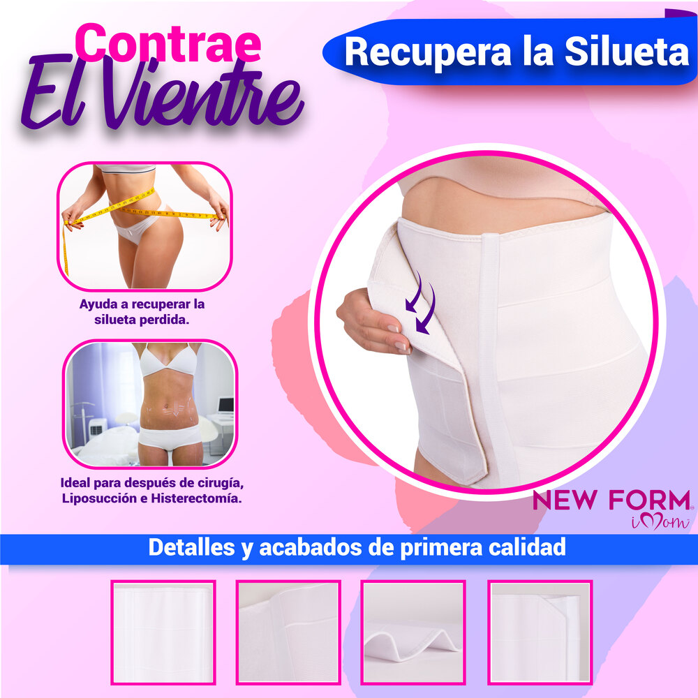 New Form - Imom Fajas Postparto 4b Corte Alto Lipoescultura