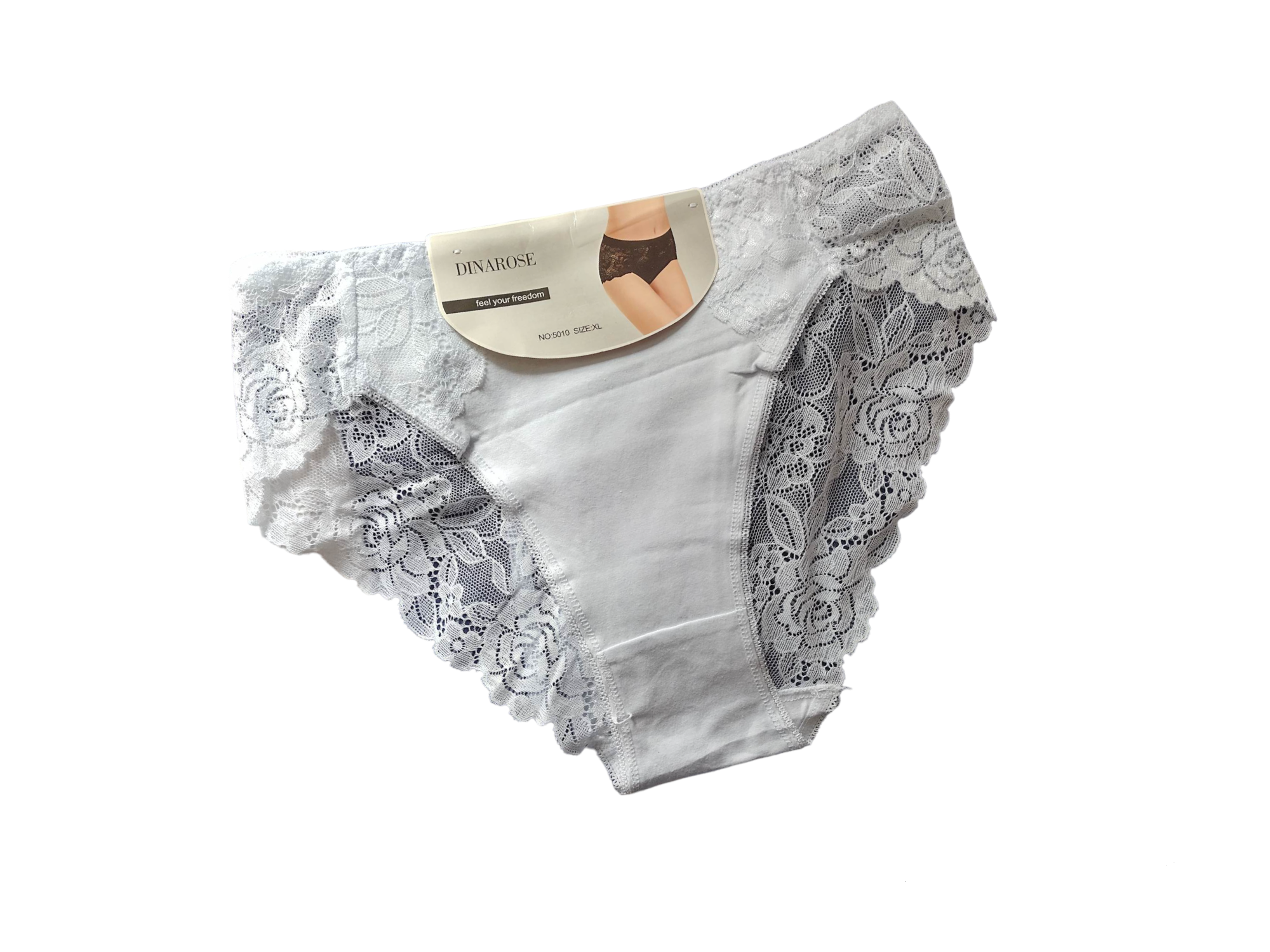 Set De 4 Bragas Curvy - DINAROSE - Estilo bikini con encaje - 5010 - Para mujer