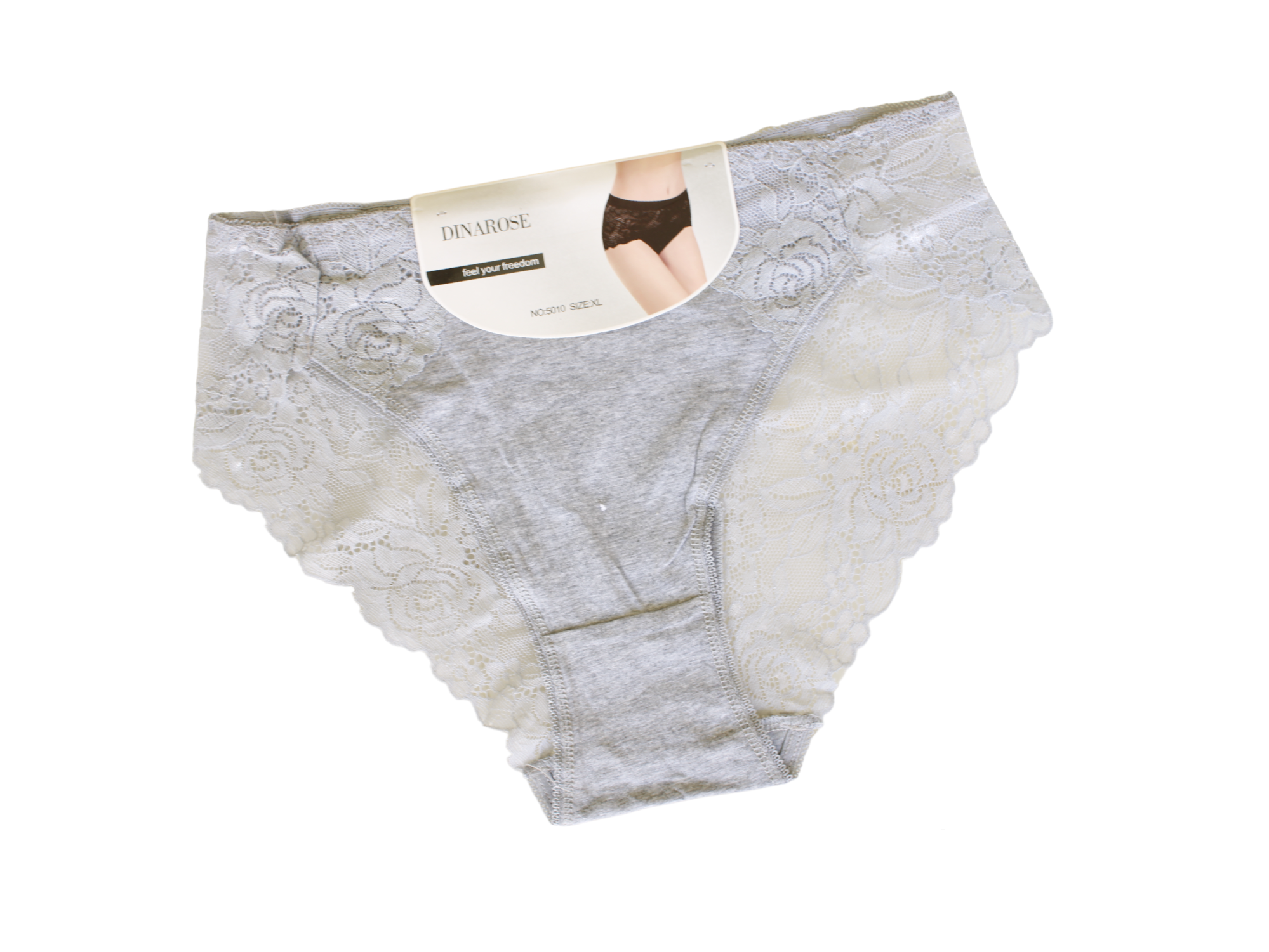 Set De 4 Bragas Curvy - DINAROSE - Estilo bikini con encaje - 5010 - Para mujer