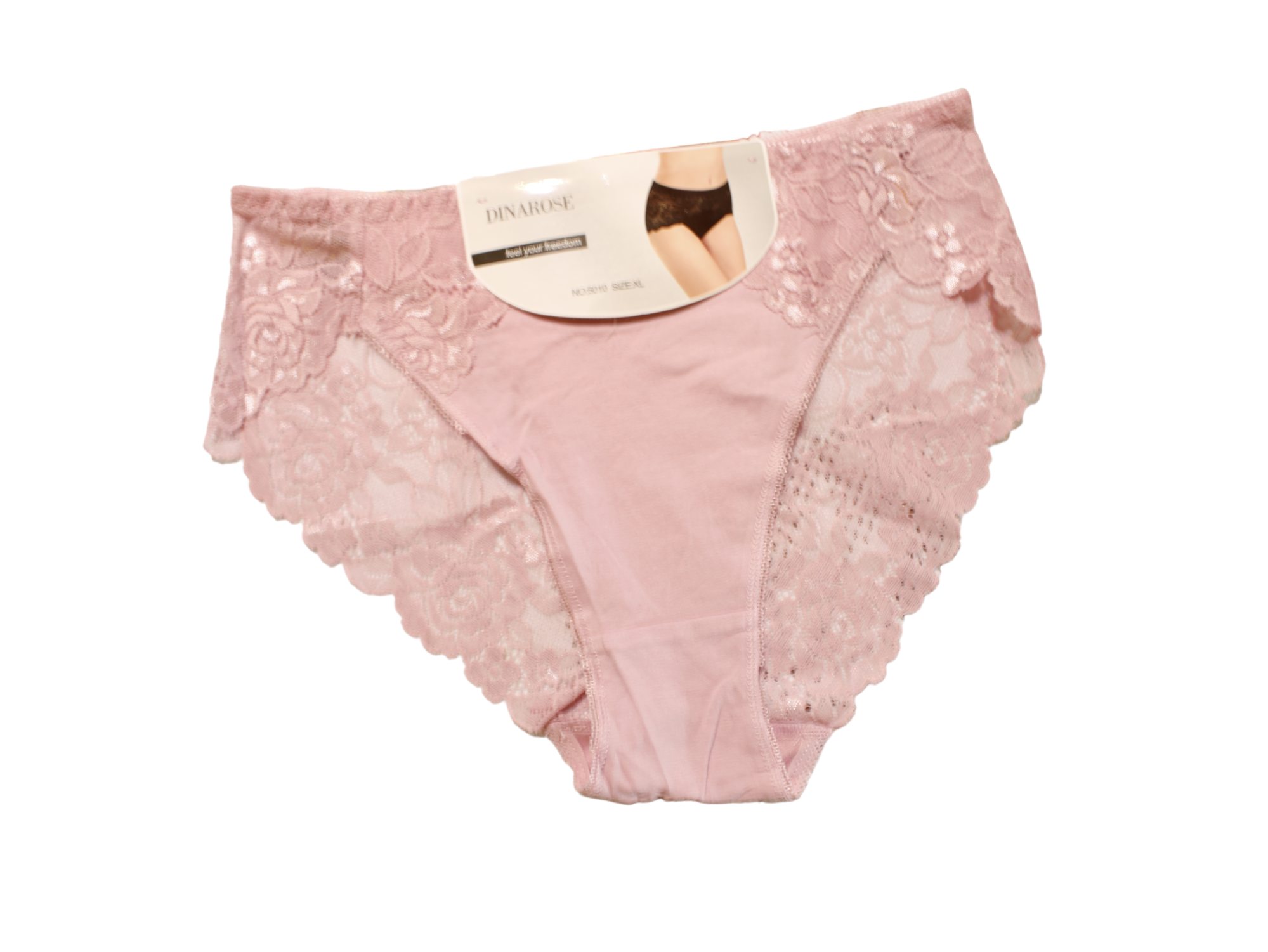 Set De 4 Bragas Curvy - DINAROSE - Estilo bikini con encaje - 5010 - Para mujer