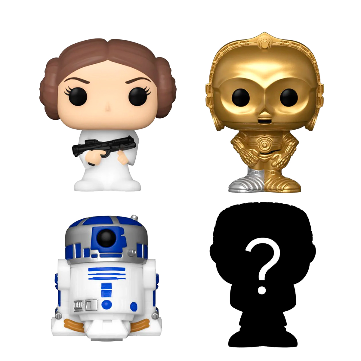 Funko Pop Bitty Princesa Leia Star Wars Paquete 4 Piezas Figura Original