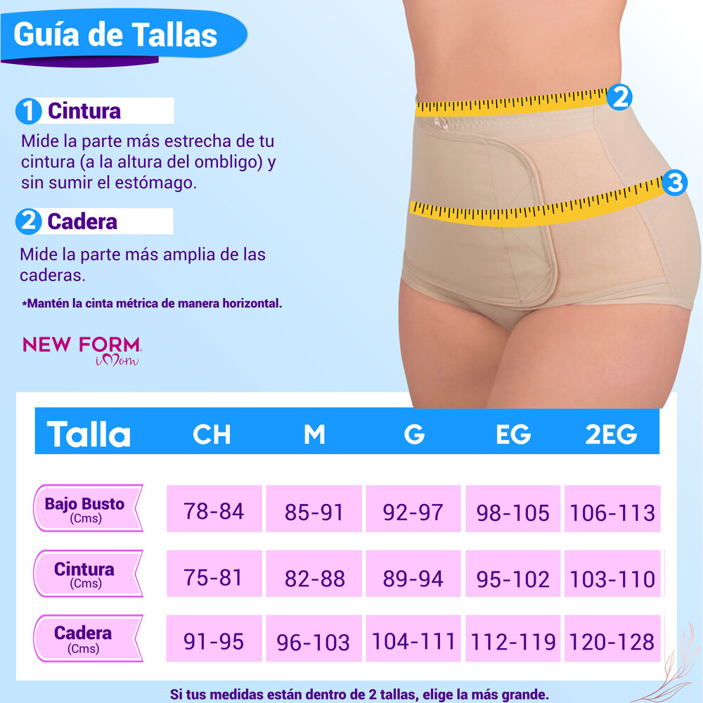 New Form - Imom Panty Fajas Postparto Cesárea Para Vientre