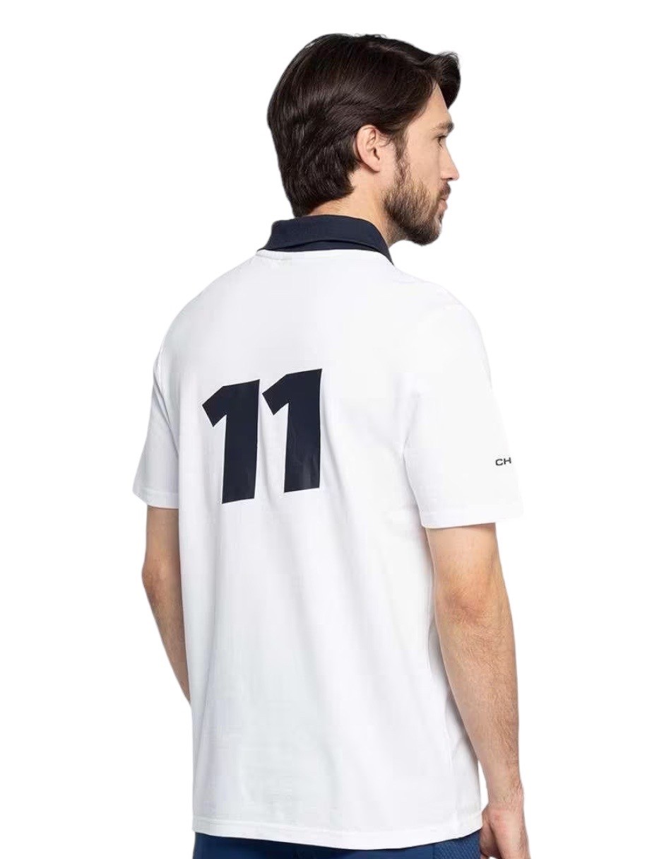 PLAYERA POLO PUMA RED BULL RACING CHECO PEREZ BLANCA CON AZUL 537875-02