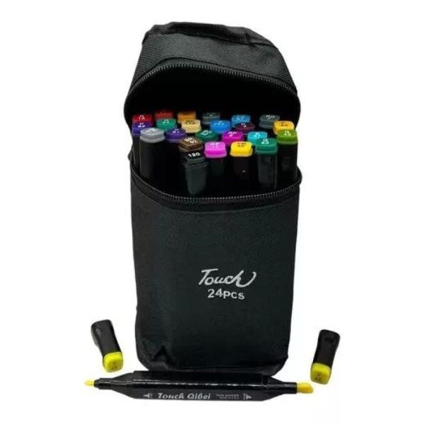Marcadores Doble Punta Pincel Plumon Touch 24 Colores