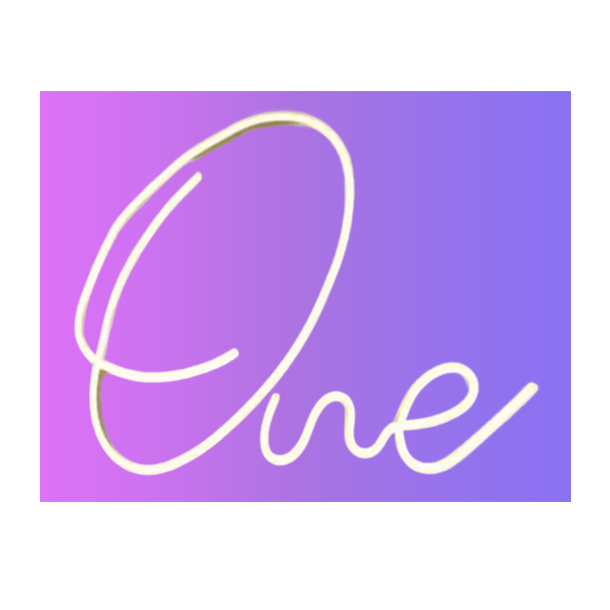 Letrero Neon Led One Fotografía Infantil Accesorio