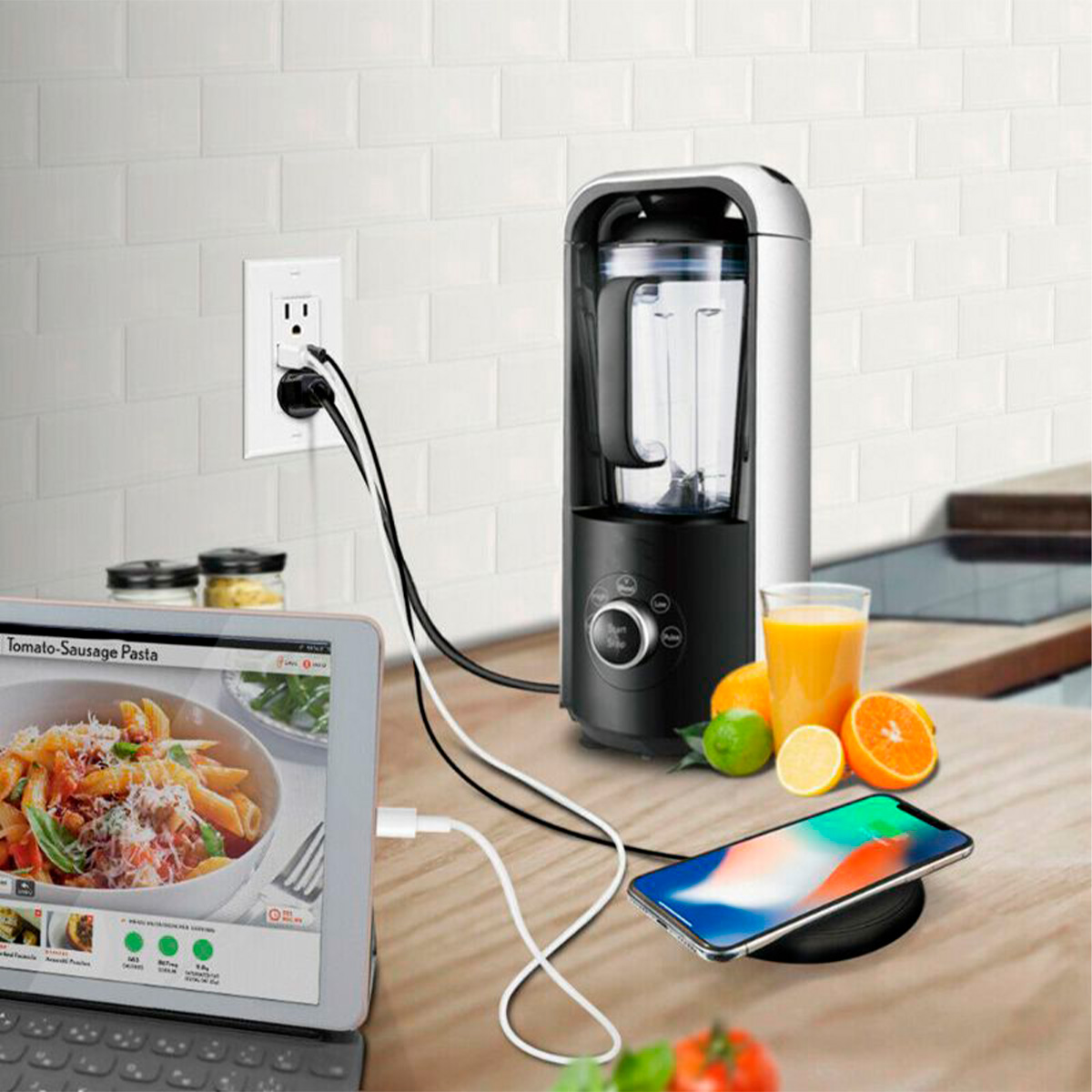 Pack de 10 Contactos Duplex, 30W 15 A. Puertos USB y USB-C para dispositivos iOS y Android.