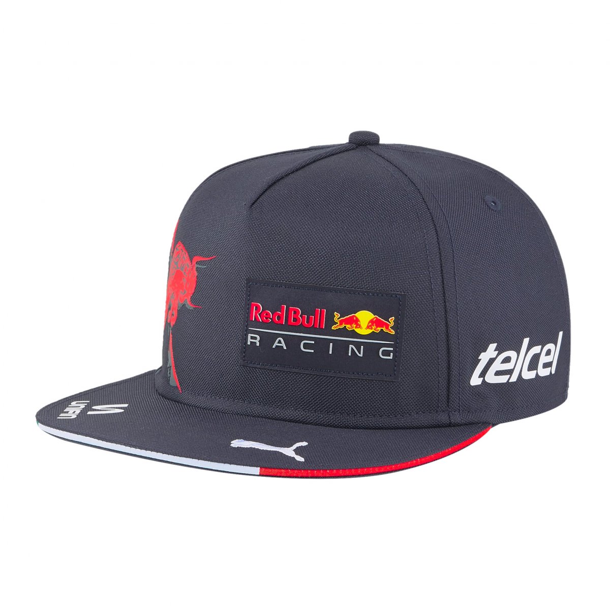 GORRA PLANA PUMA CHECO PEREZ RED BULL RACING AZUL CON ROJO 023781-01