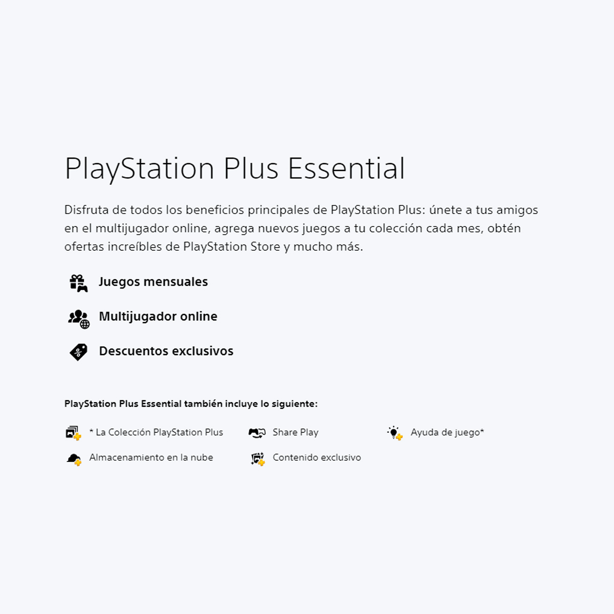 PlayStation Plus Essential 12 Meses - Leer Descripcion -