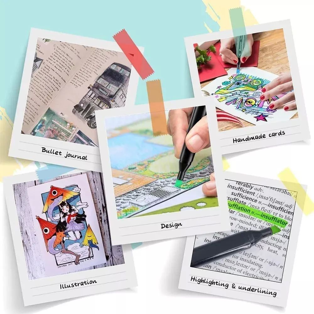 Marcadores Doble Punta Pincel Plumon Touch 60 Colores