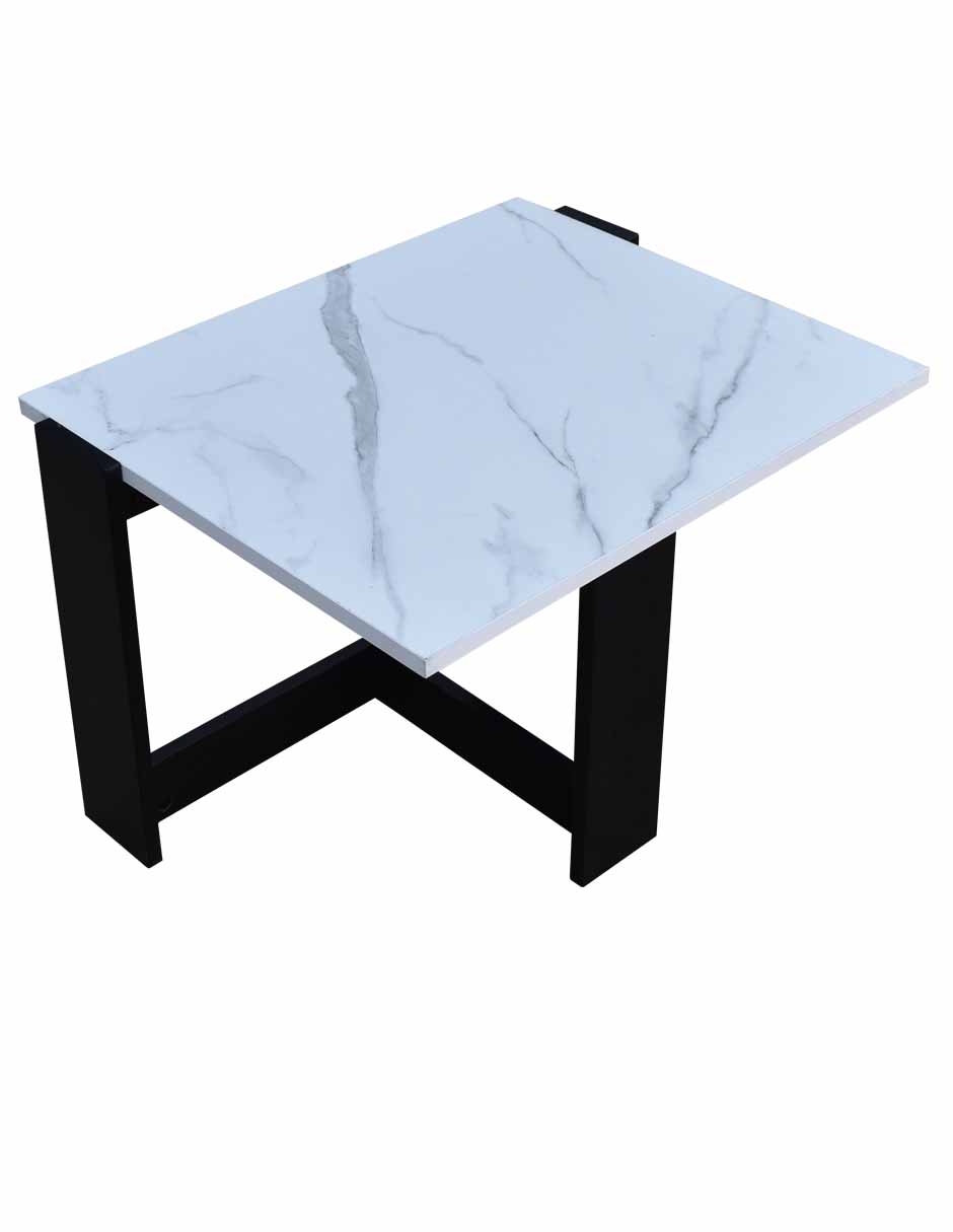 Mesa de Centro rectangular Hogare con cubierta tipo Mármol, Diseño elegante y moderno