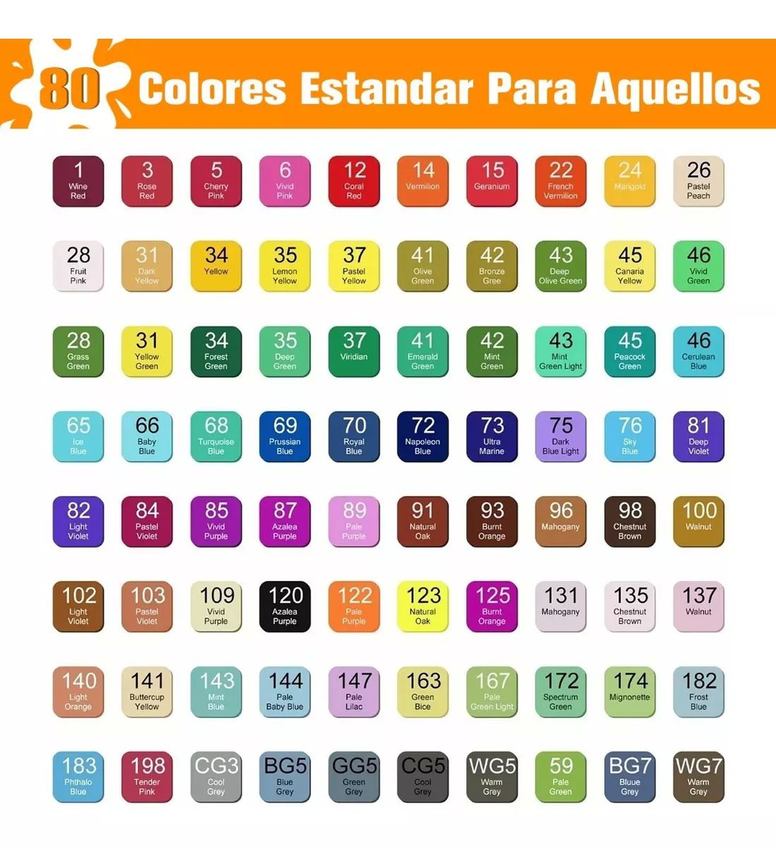 Plumones Touch de Doble Punta Pincel, Marcadores 80 Colores para