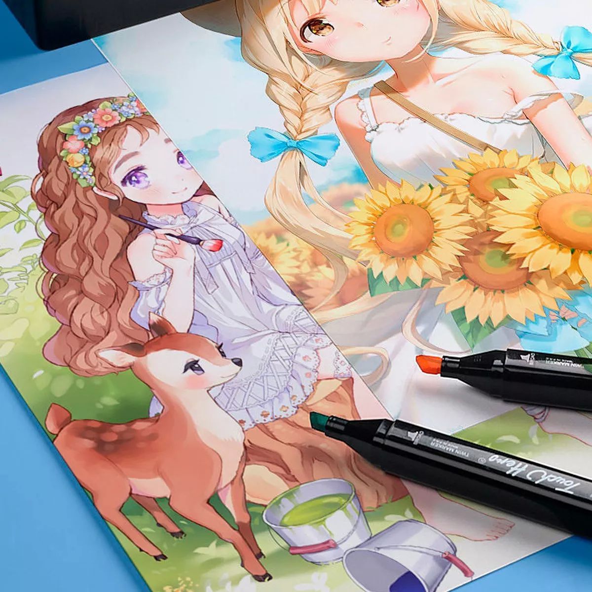 Marcadores Doble Punta Pincel Plumon Touch 120 Colores