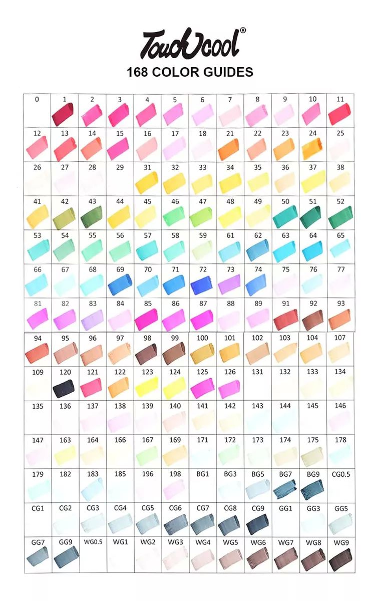 Marcadores Doble Punta Pincel Plumon Touch 168 Colores