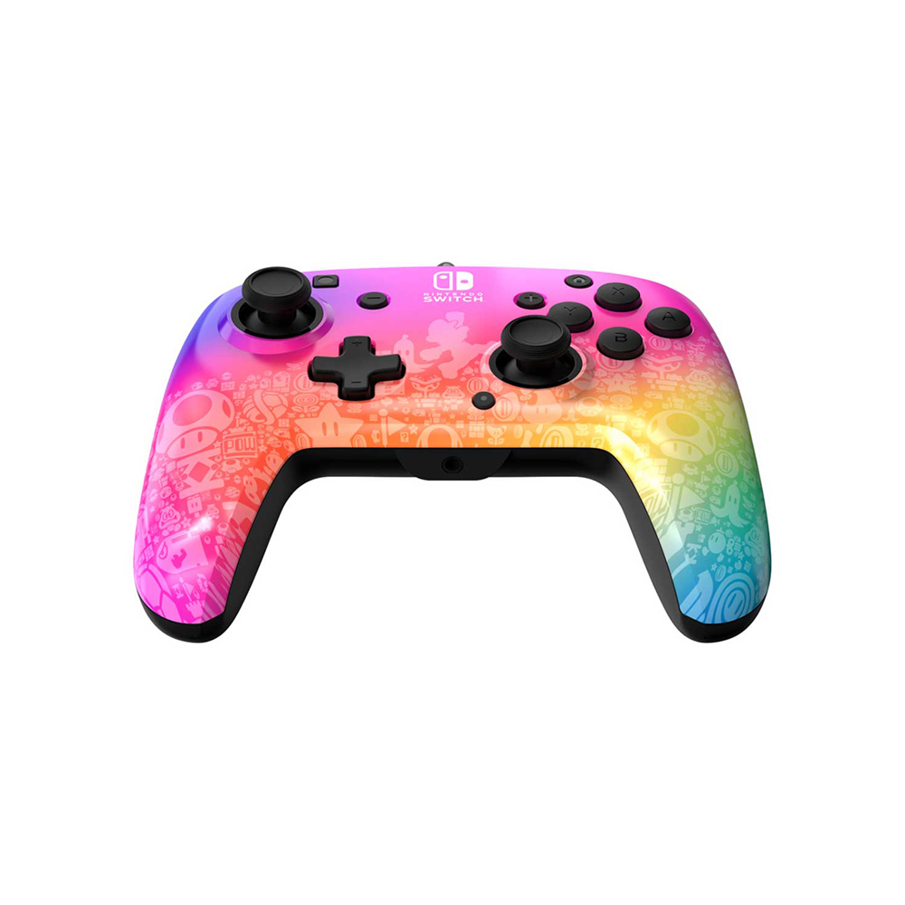 Control Pdp Star Spectrum Rematch Alámbrico Nintendo Switch Color Violeta Mario