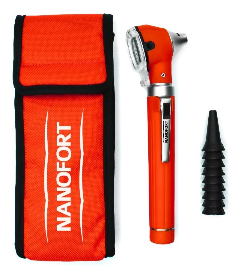 Set Otoscopio Médico Luz Led Fibra Optica 